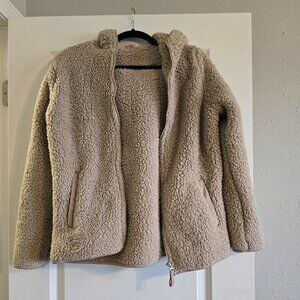 Pink Lily womens zip hoodie sherpa